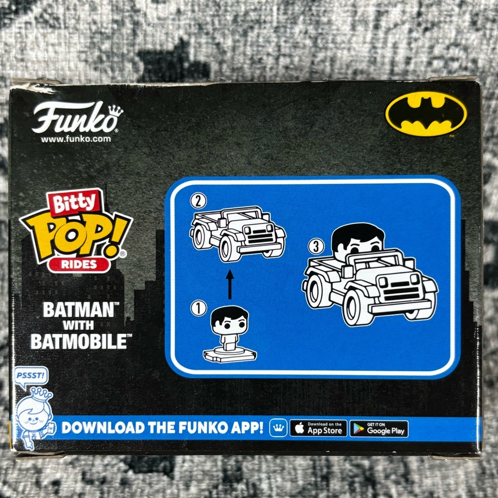 Funko Bitty POP! Rides DC Comics Armored‎ Batman with Batmobile! - Picture 4 of 7